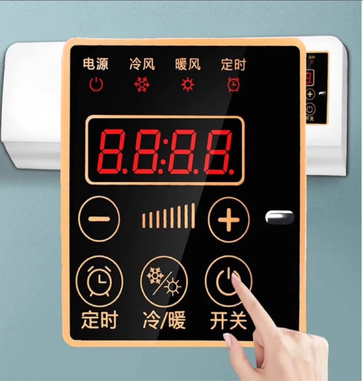 MOFI Wall Mounted Air Conditioner Heater Fan - photo 2