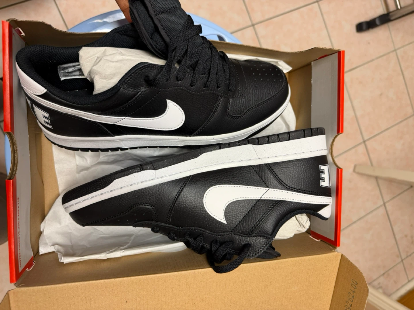 Nike Court Vision Low Sneakers - Black/White - photo 2