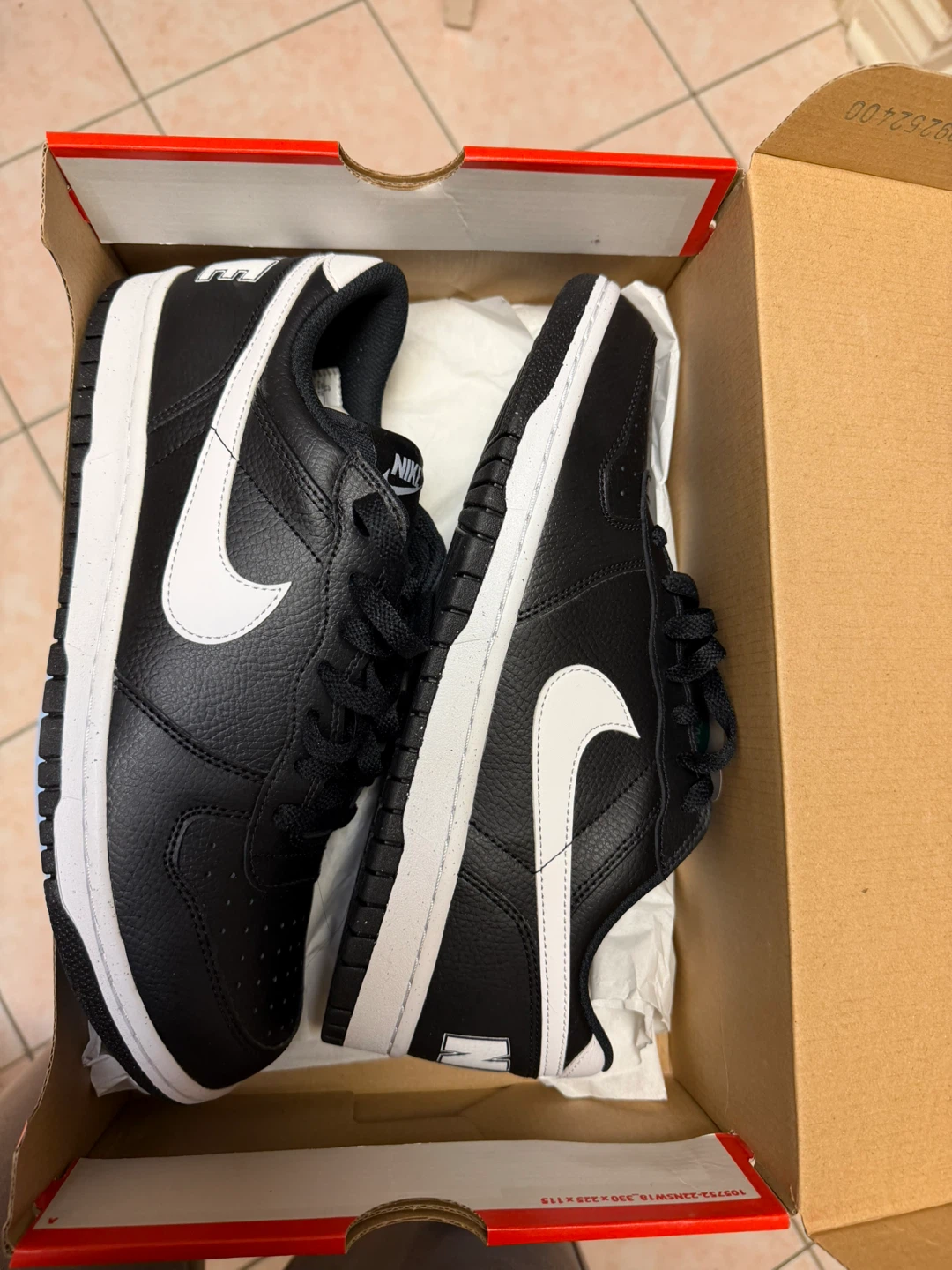 Nike Court Vision Low Sneakers - Black/White - photo 3