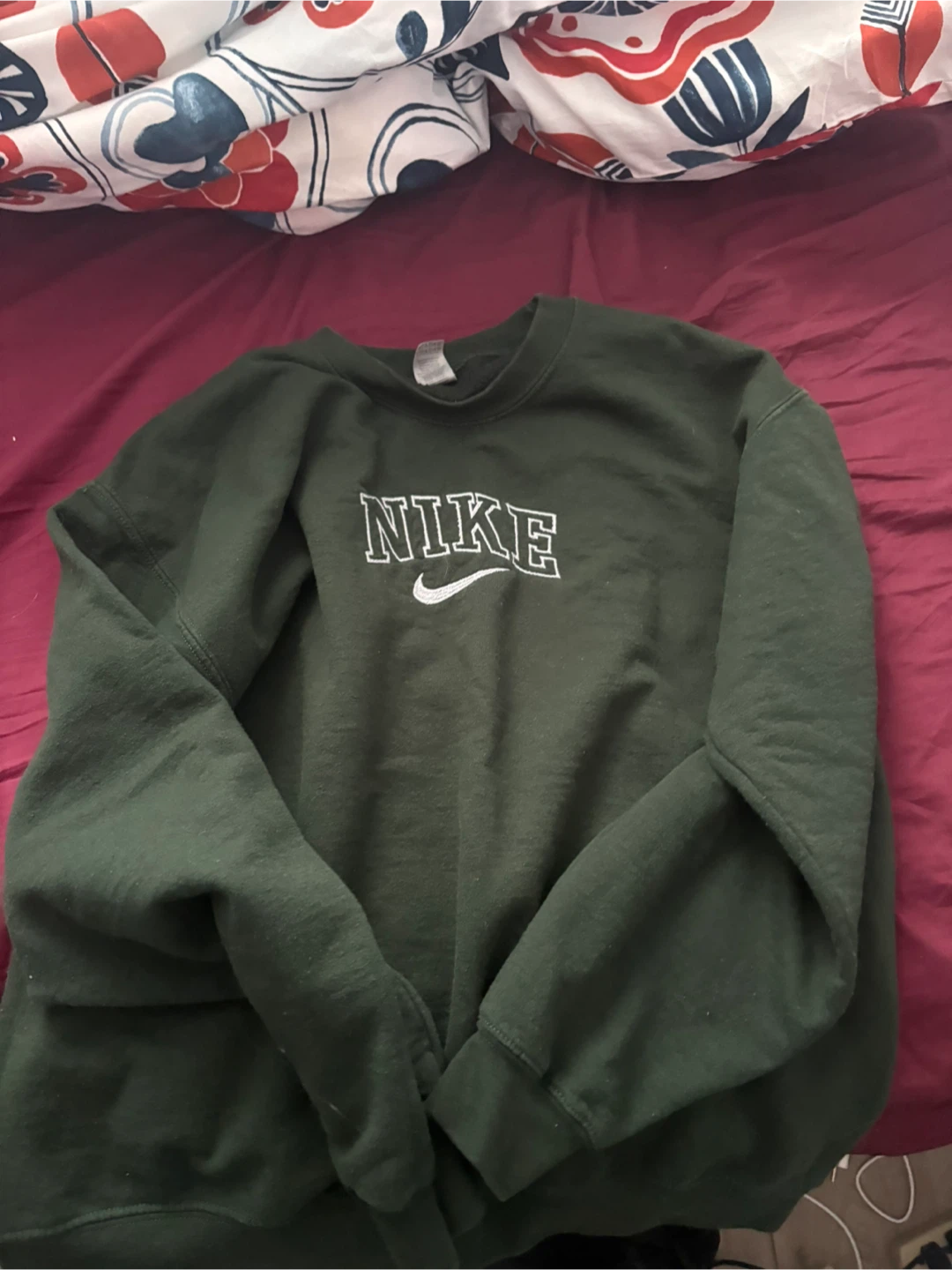 Nike Crewneck Sweatshirt - Green, Size M - photo 2