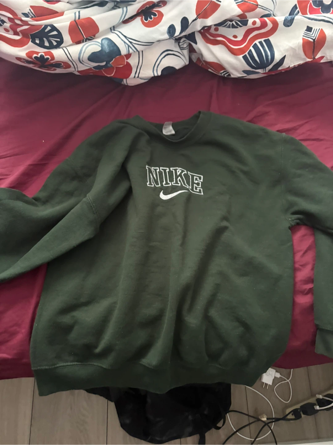 Nike Crewneck Sweatshirt - Green, Size M