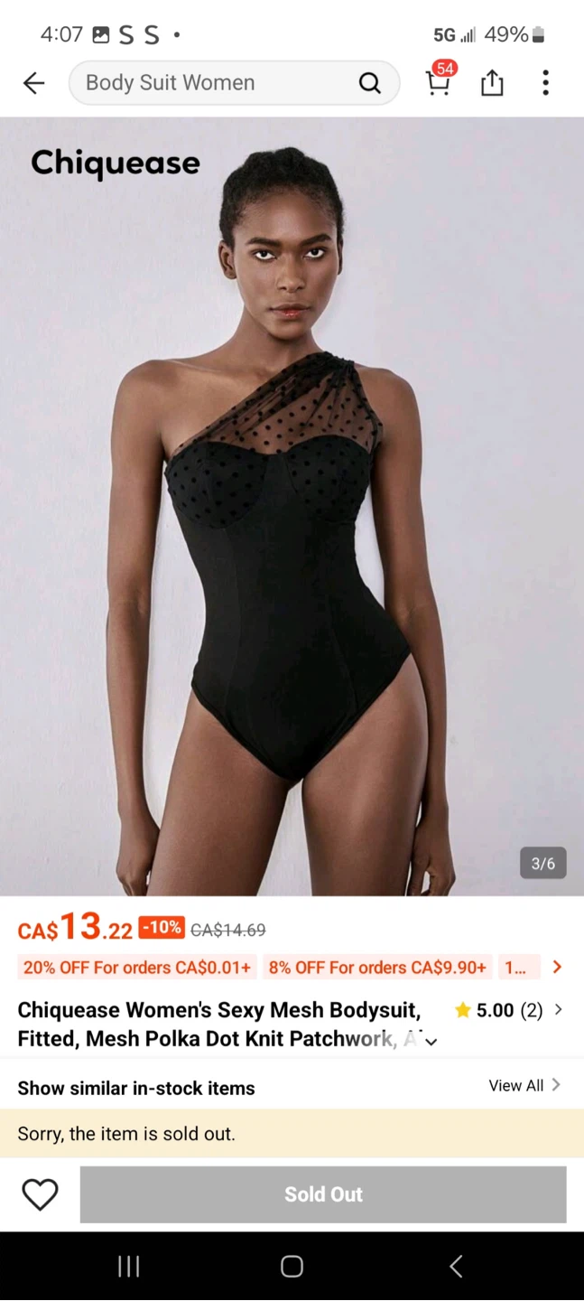 Chiquease Mesh Bodysuit NEW small - photo 2