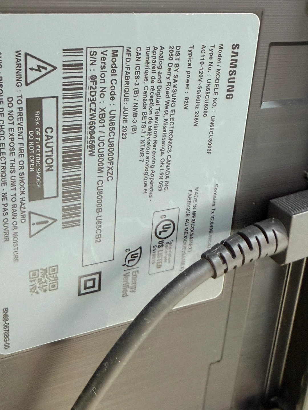 Samsung 65" Smart TV UN65CU8000 - photo 2