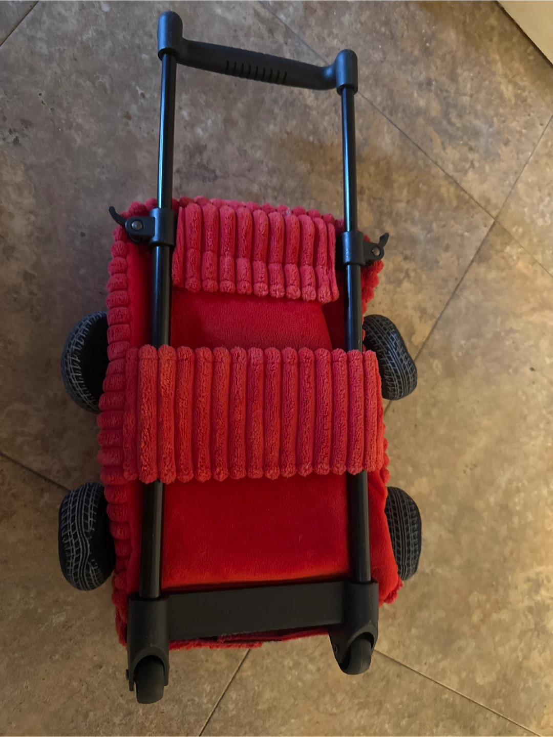 Red car plush rolling luggage - photo 2