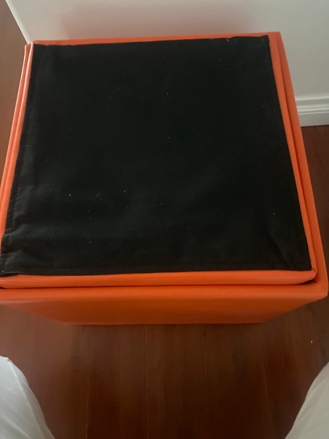 Orange Storage Ottoman - photo 4