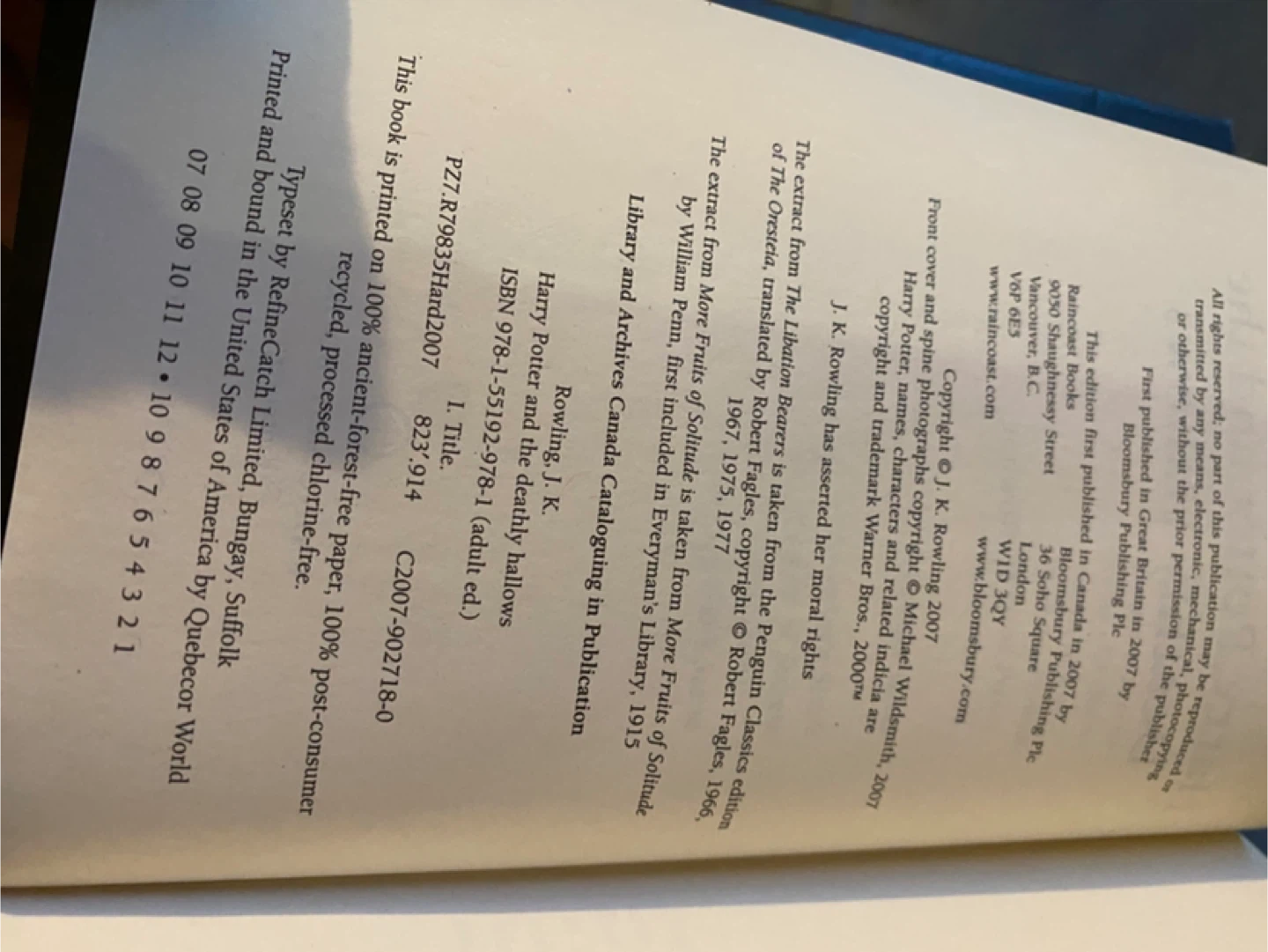 Harry Potter and the Deathly Hallows by J.K. Rowling - photo 2