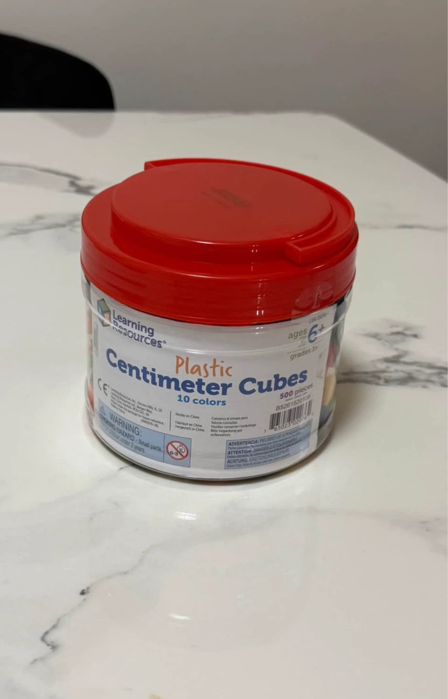 Brand new Plastic Centimeter Cubes - 500 Pieces, 10 Colors - photo 2
