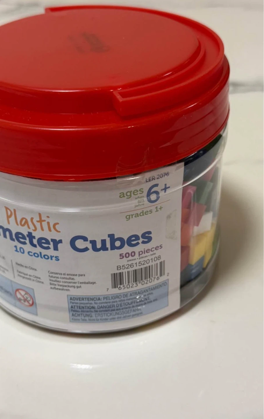 Brand new Plastic Centimeter Cubes - 500 Pieces, 10 Colors - photo 3