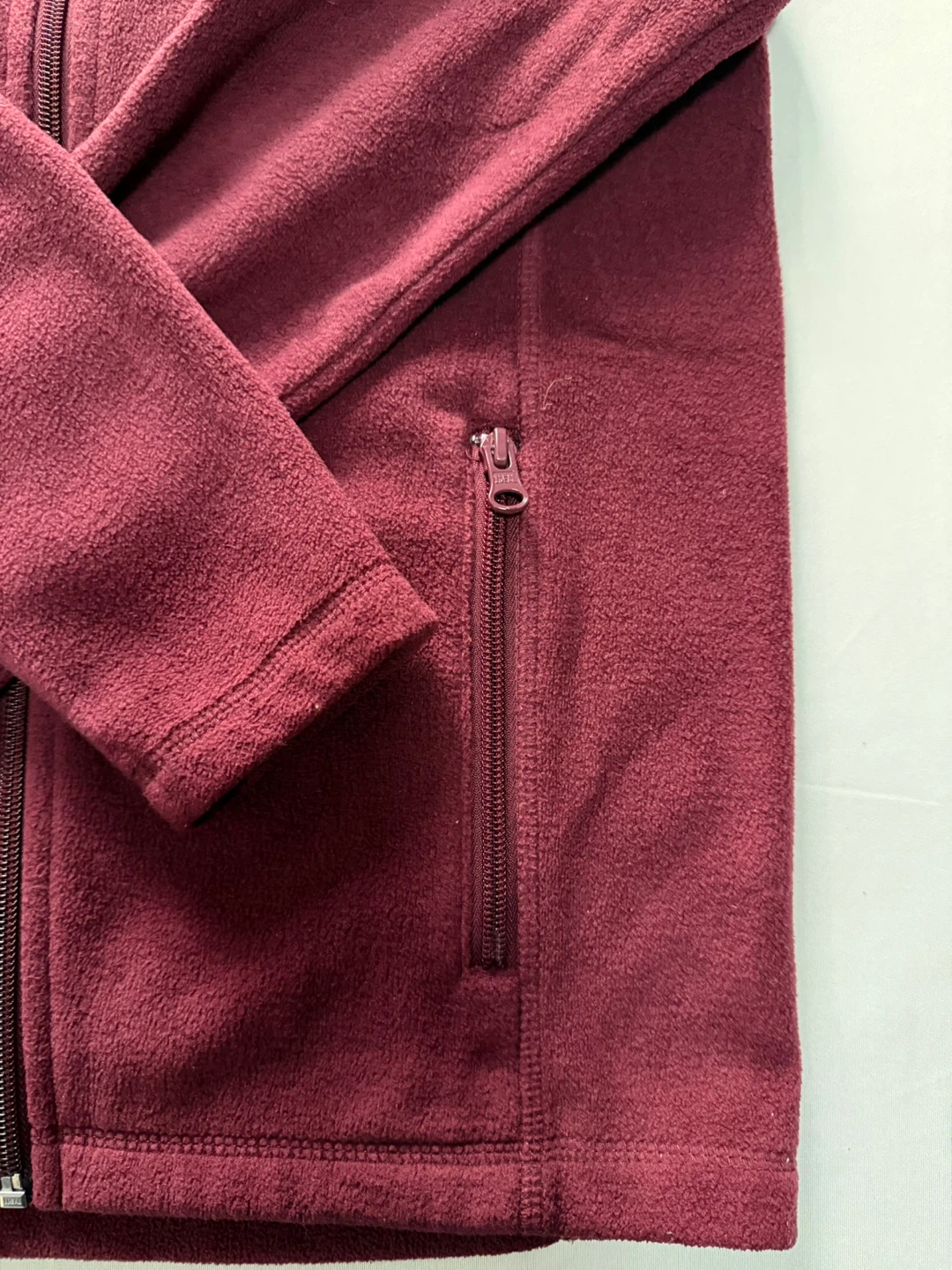 Lands’ End Maroon Fleece Jacket for Kids - photo 3