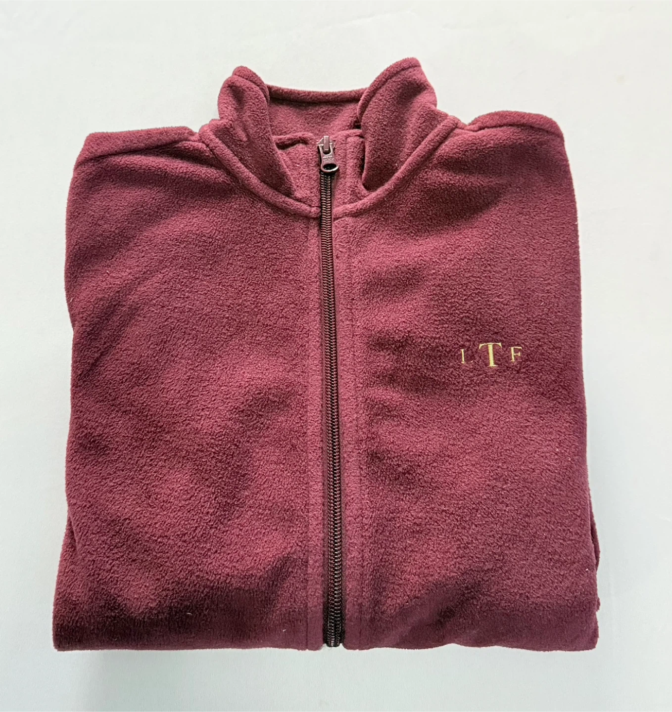 Lands’ End Maroon Fleece Jacket for Kids