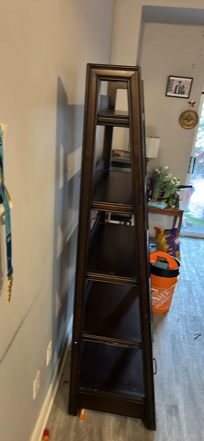 Ladder Bookshelf with Drawer - photo 2