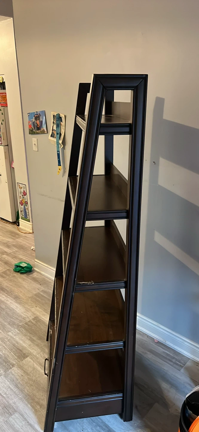 Ladder Bookshelf with Drawer - photo 3