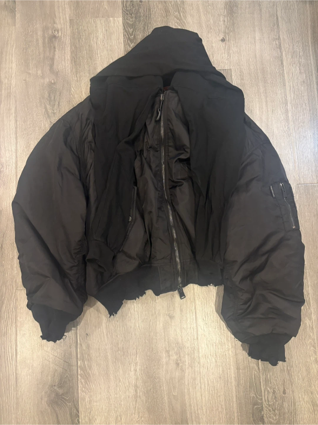 Balenciaga Incognito Black Bomber Jacket