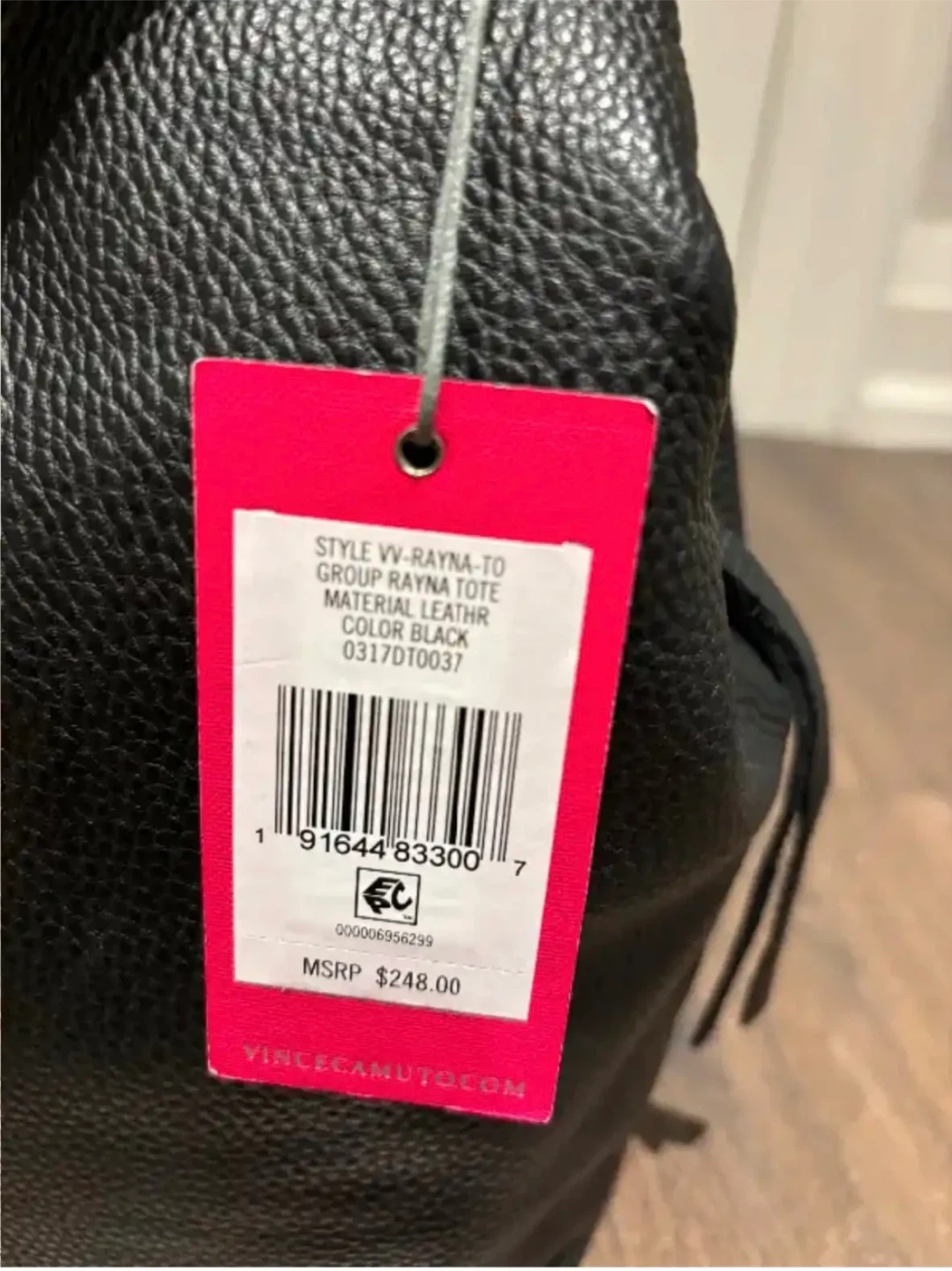 Vince Camuto black leather purse new with tags retails for $248 - photo 4
