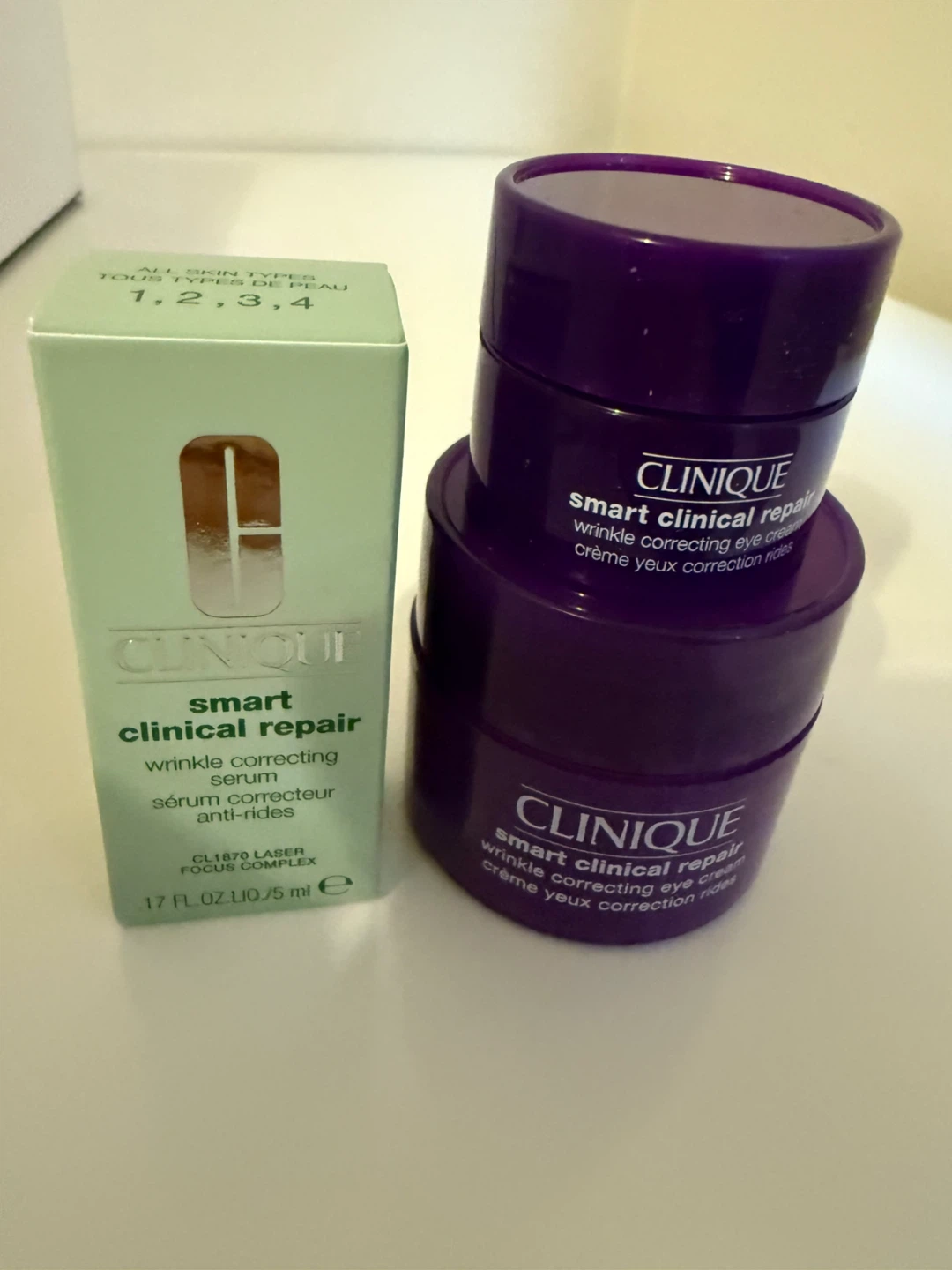 Clinique Smart Serum and Eye Cream Set new