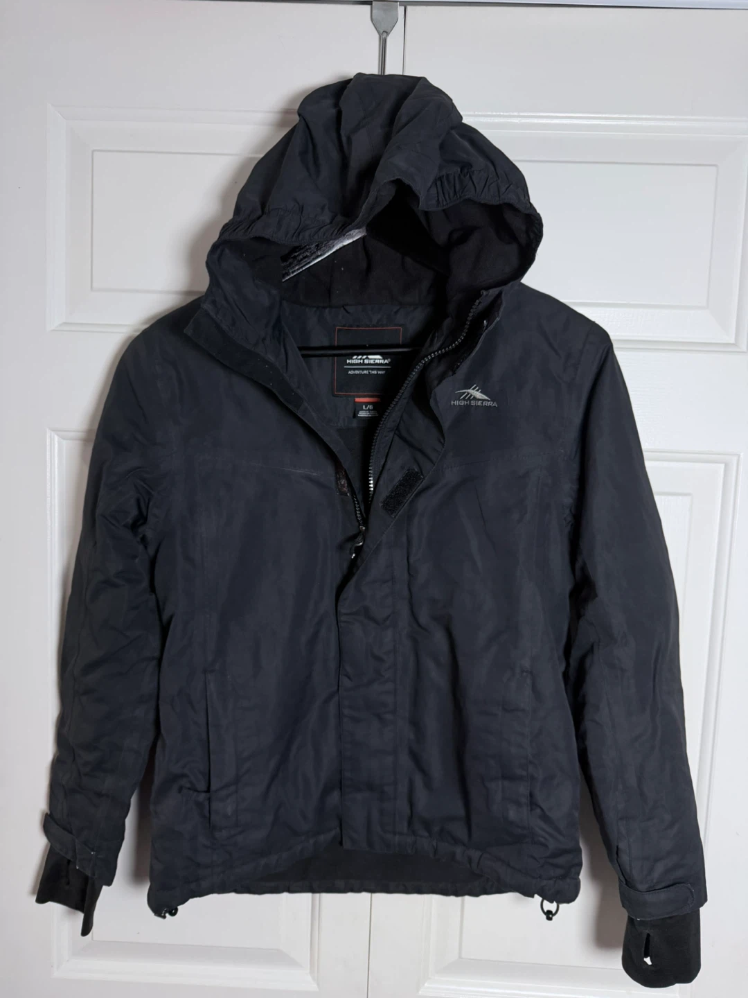 High Sierra Black Hooded Jacket Size L/G - photo 3
