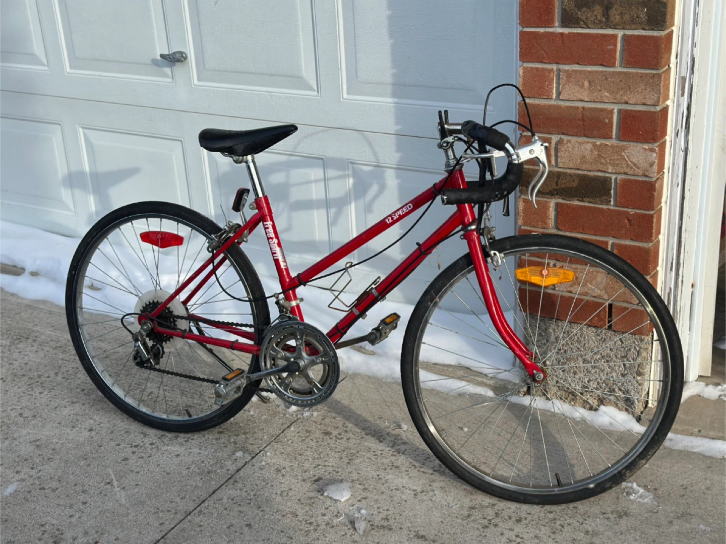 Spirit 12-Speed Red Road Bike