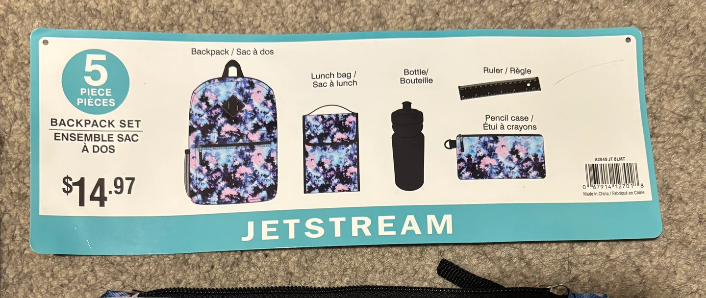 Jetstream 4 Piece Backpack Set & Letter Sorter - photo 2