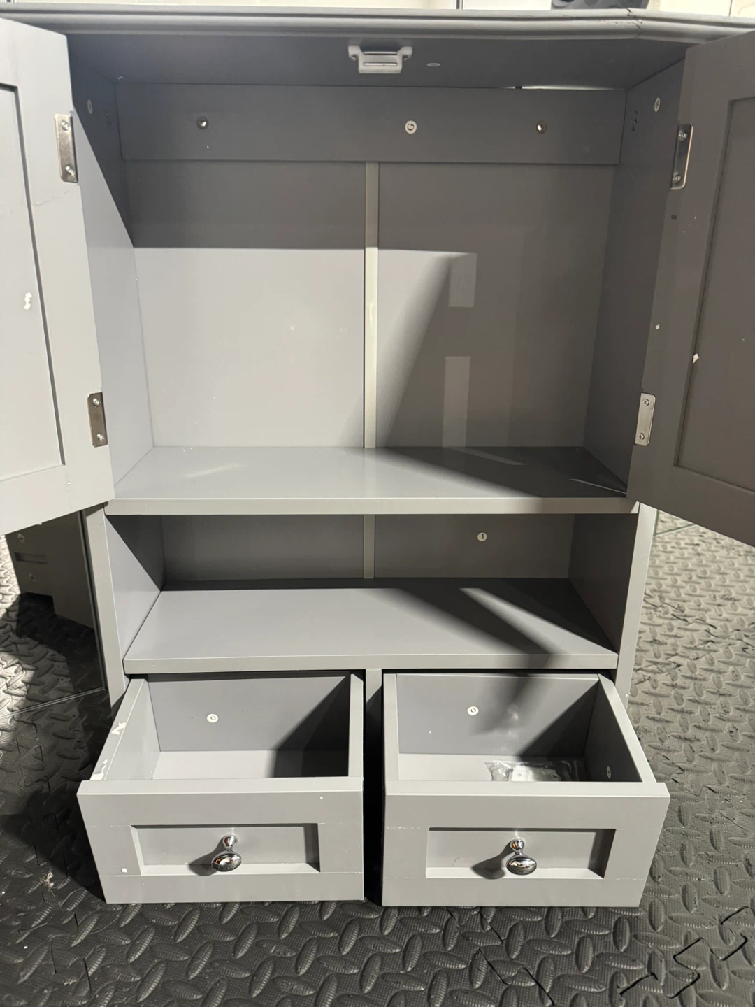 MEDICINE CABINET GREY WITH DRAWERS - photo 2
