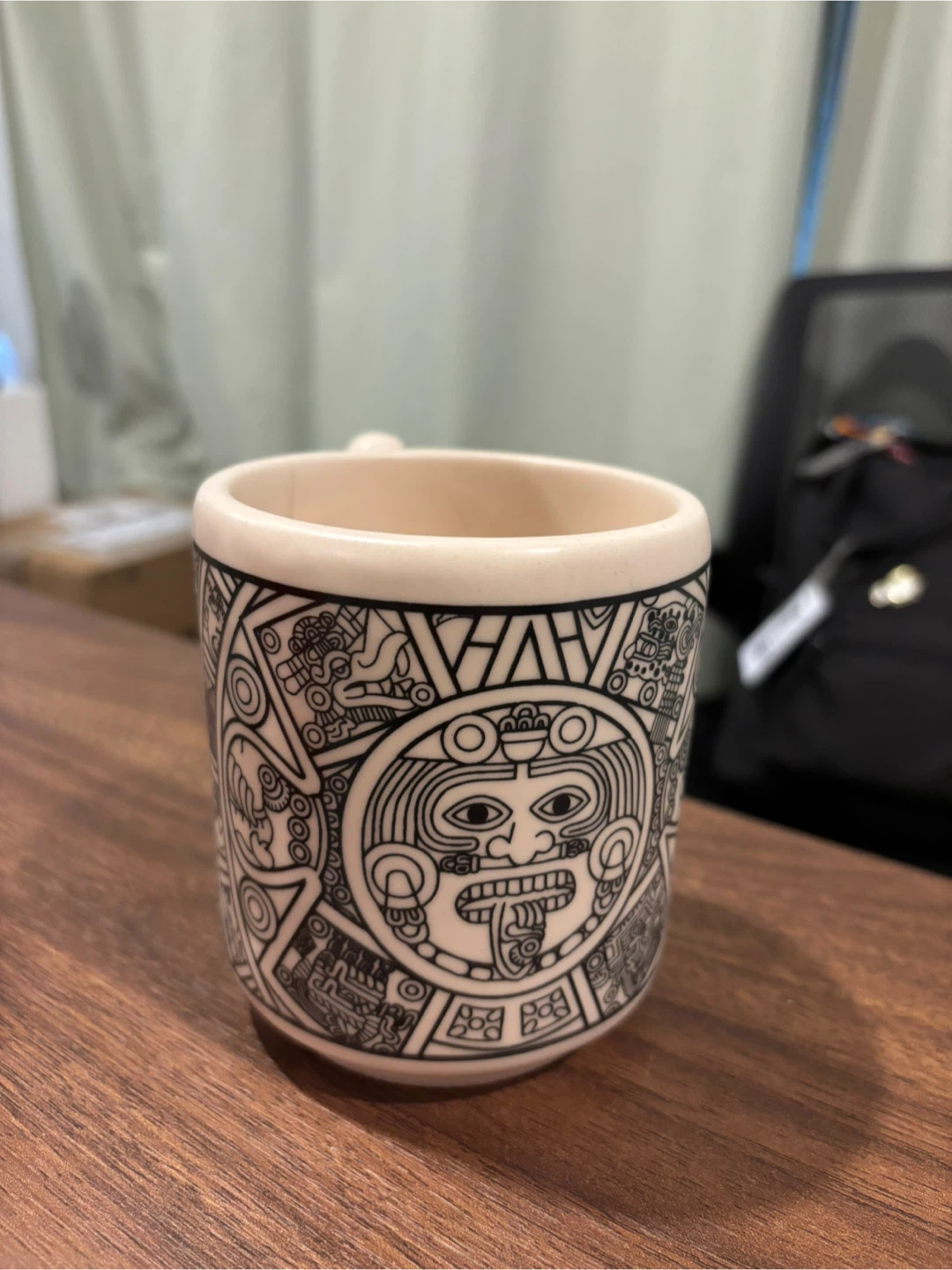 Mug with Aztec Calendar Design