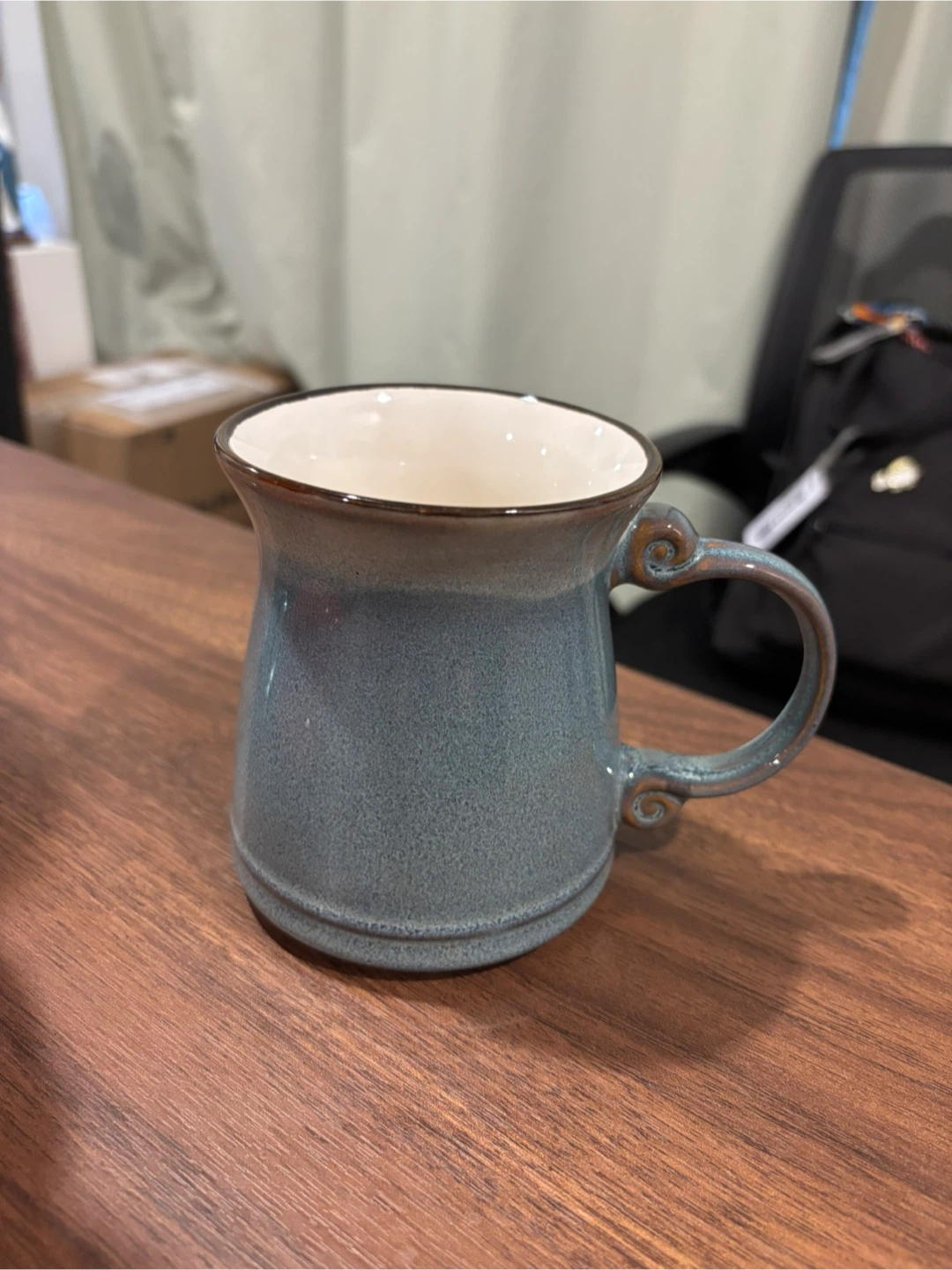 Blue Speckled Ceramic Coffee Mug
