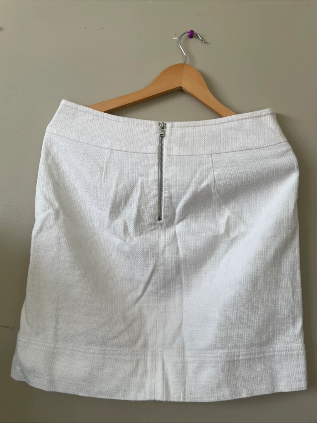 Talbots White Textured Skirt - Size 6 like new - photo 4