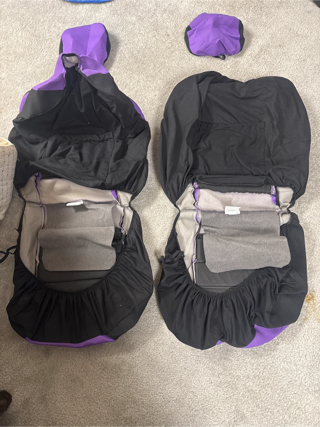 Purple and Black Car Seat Covers - photo 2