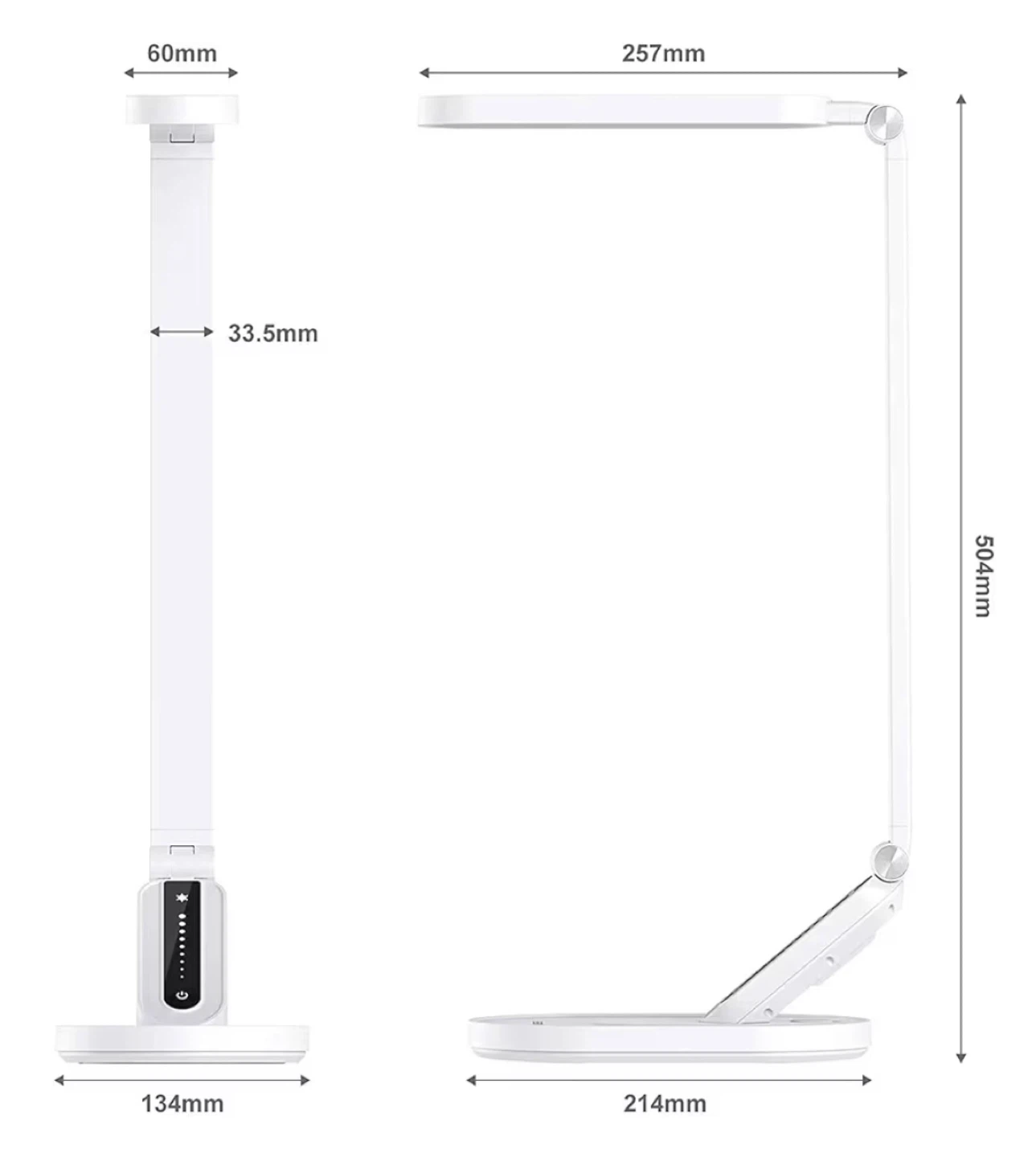 JKSWT White LED Desk Lamp - photo 2