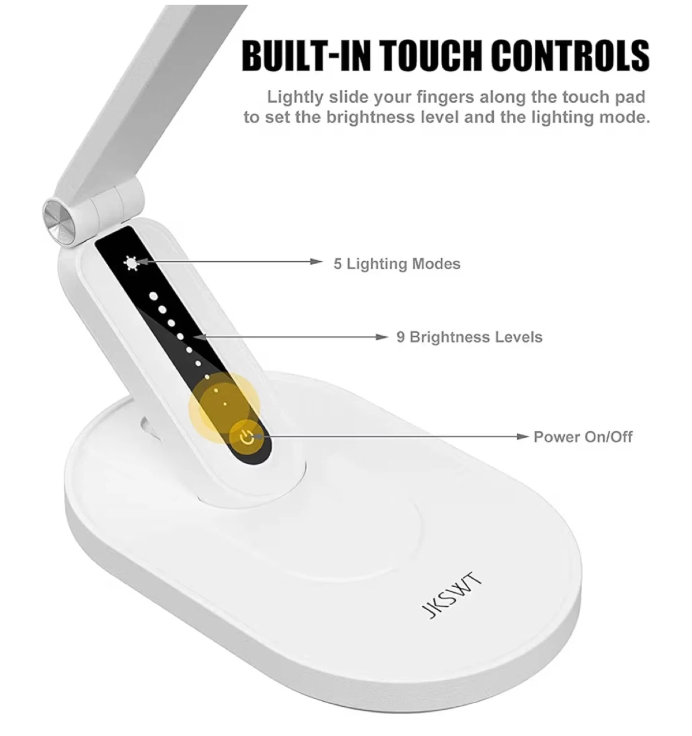 JKSWT White LED Desk Lamp - photo 3