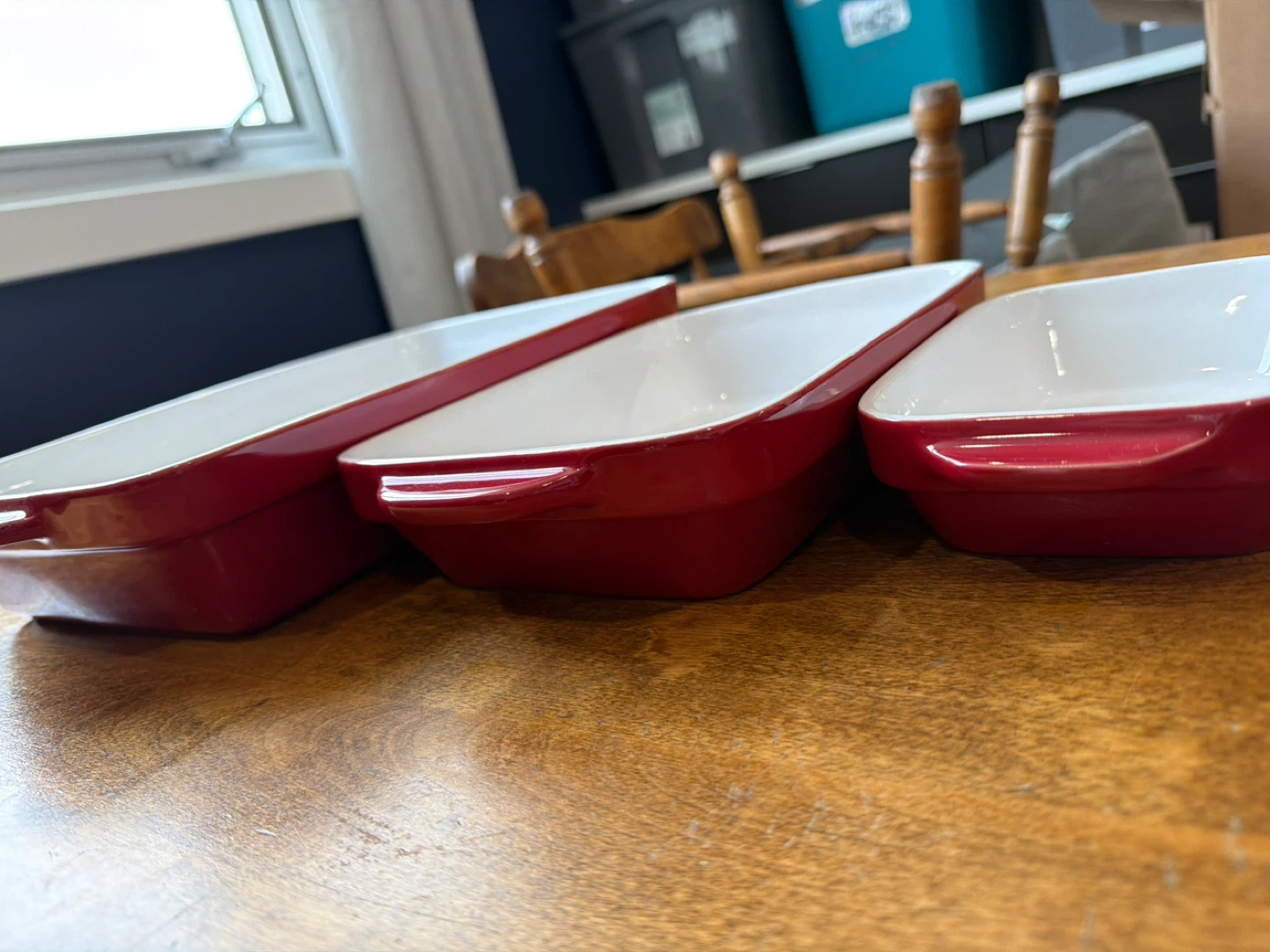Kitchenaid Baking Dish Set - Red and White Ceramic - photo 5