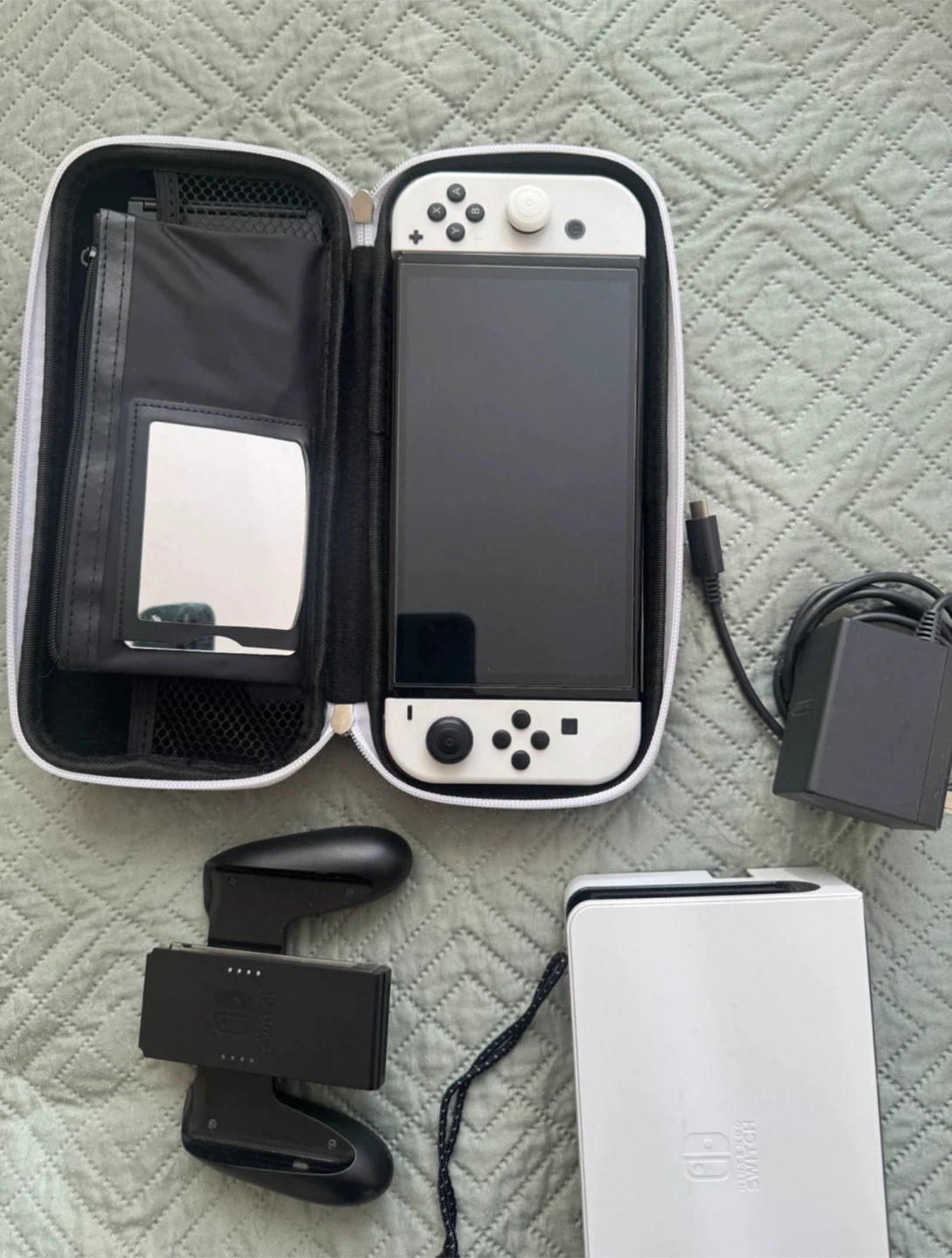 Nintendo Switch OLED White with Accessories
