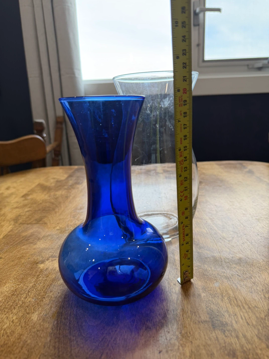 Blue and Clear Glass Vases (Set of 2) - photo 4