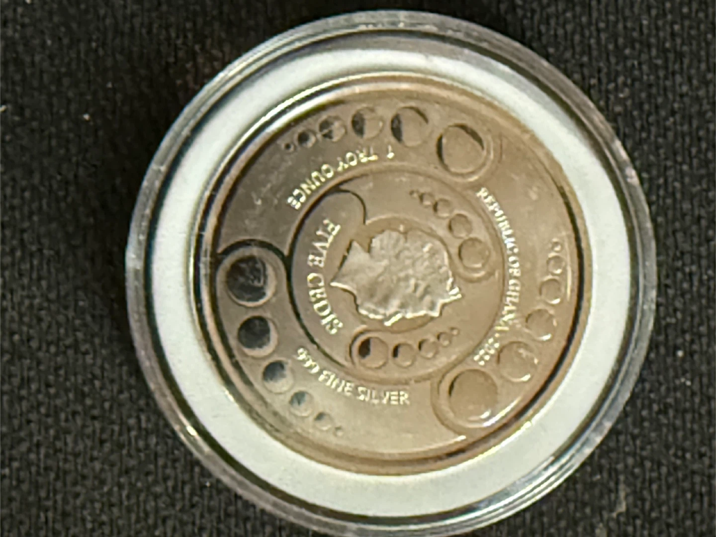 Republic of Ghana 5 Gh Cedi Silver Coin - photo 2
