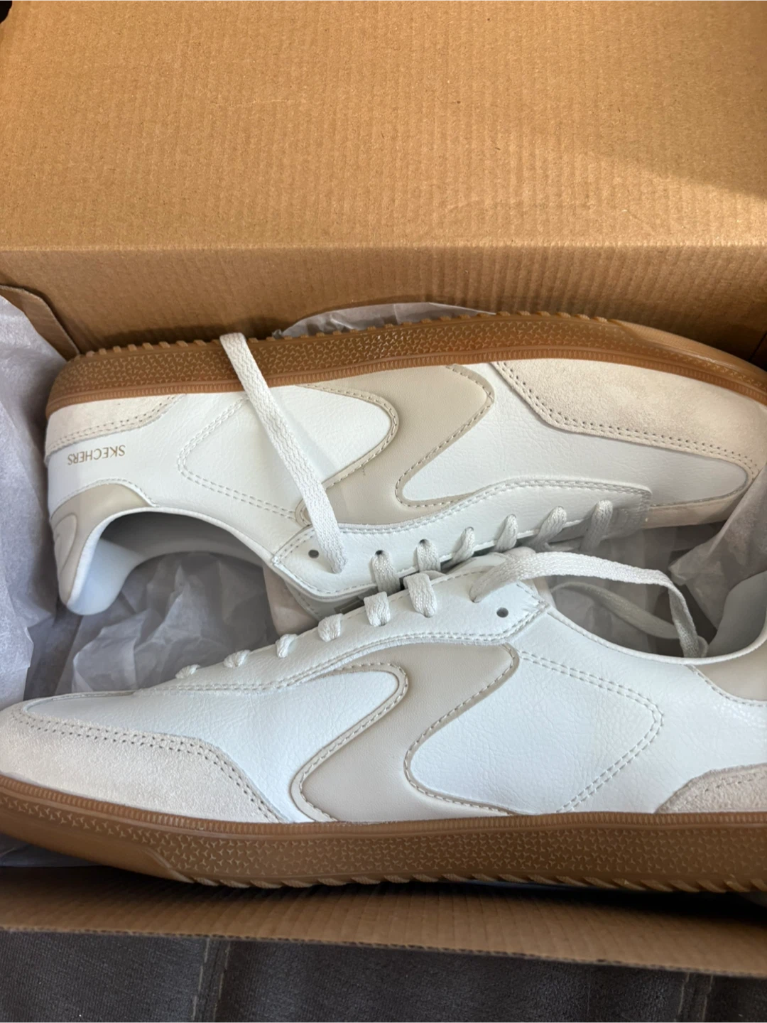 Skechers Women's Hotshot-Kickoff White Sneakers Size 11 Wide Fit