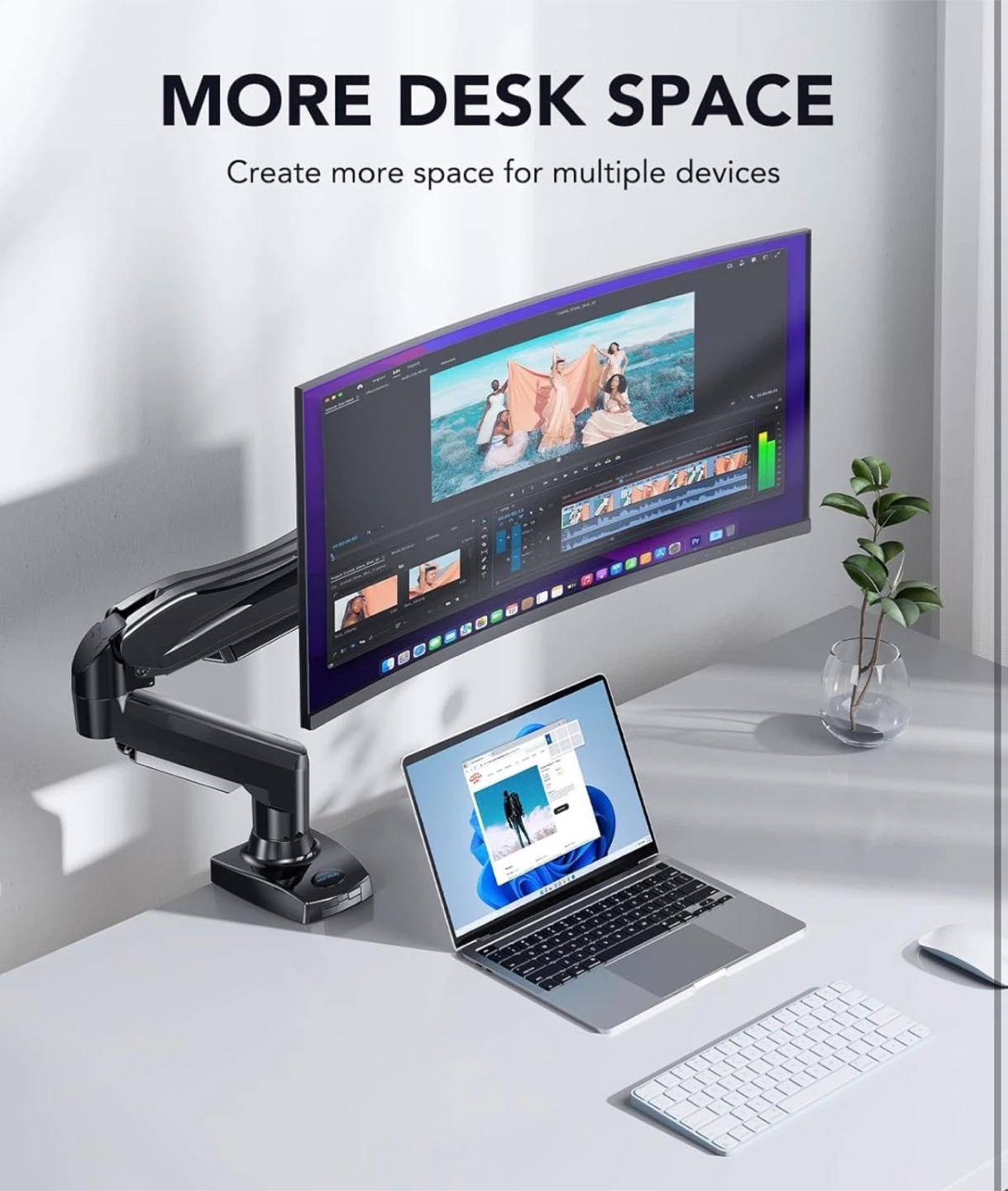 Single Monitor Mount, 13 to 32 Inch Design Monitor Arm - photo 4