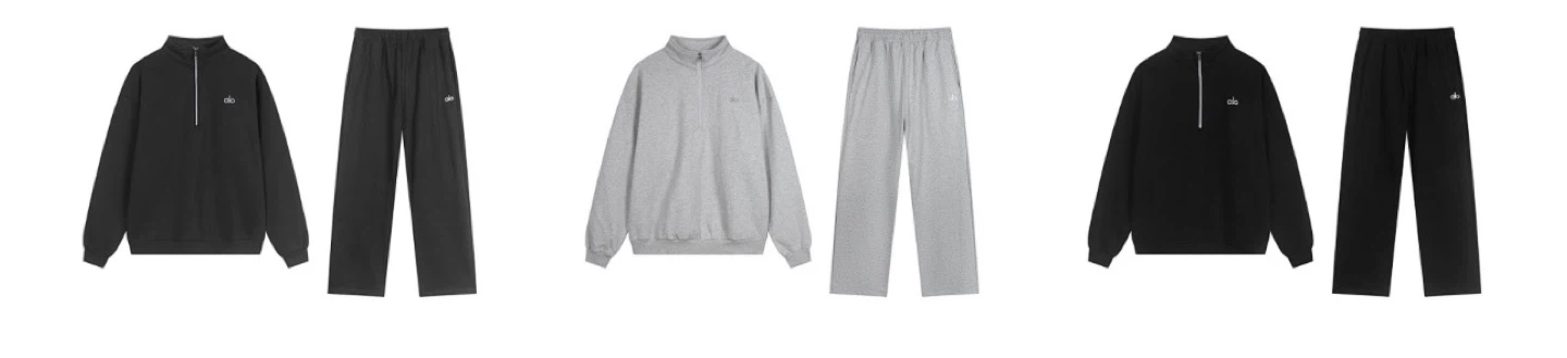 ALO YOGA Tracksuit Set - Quarter Zip/zip ups shipping only)