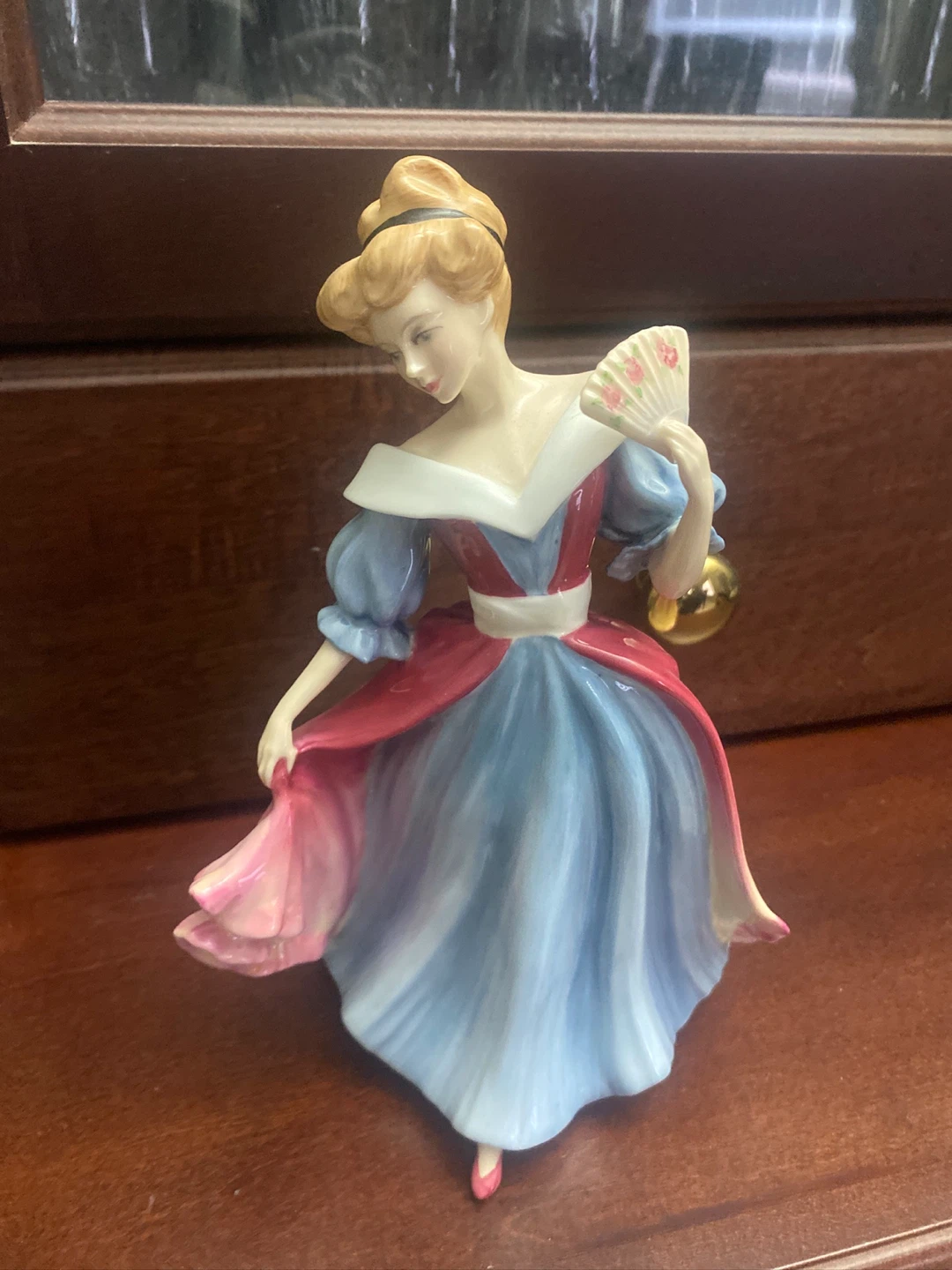 Porcelain Figurine of Lady with Fan