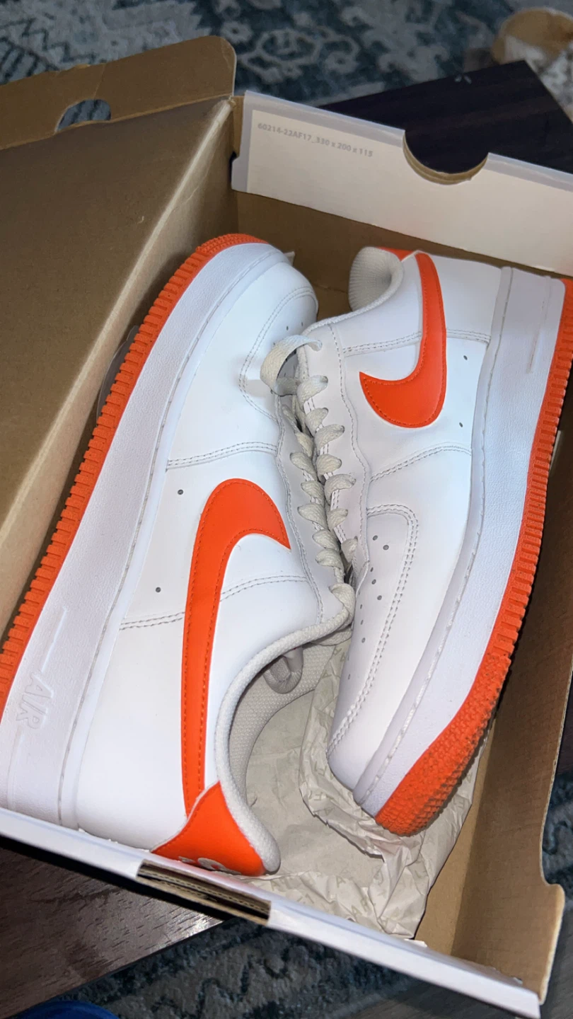 Nike Air Force 1 Sneakers White/Orange