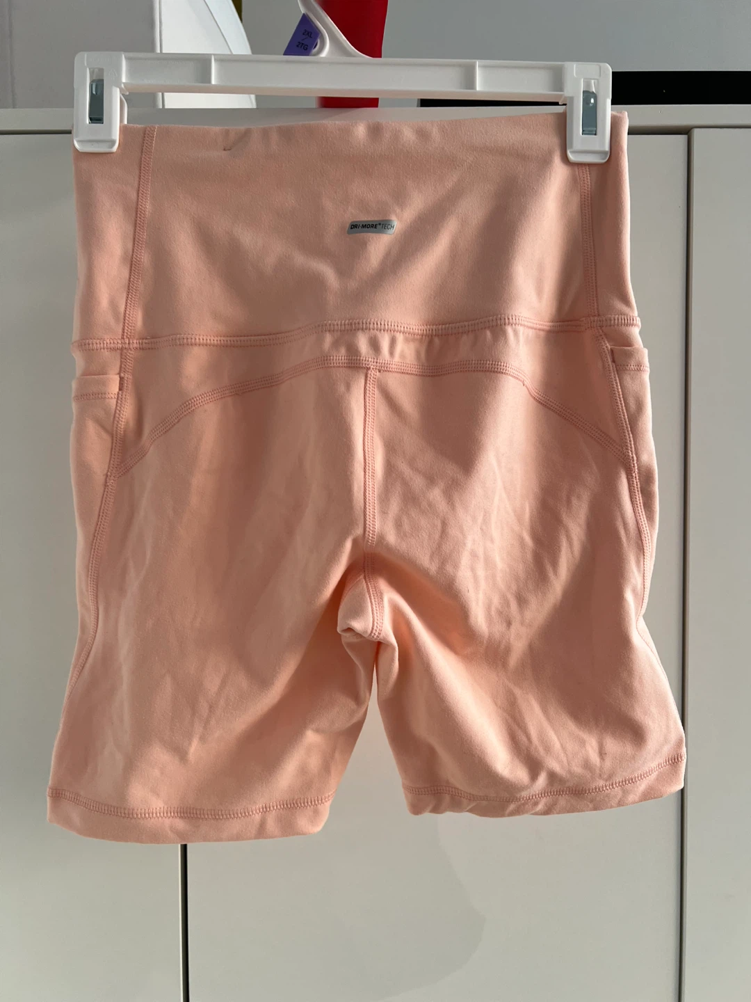 Athletic Works Dri-More Bike Shorts - Peach - S/P - photo 2