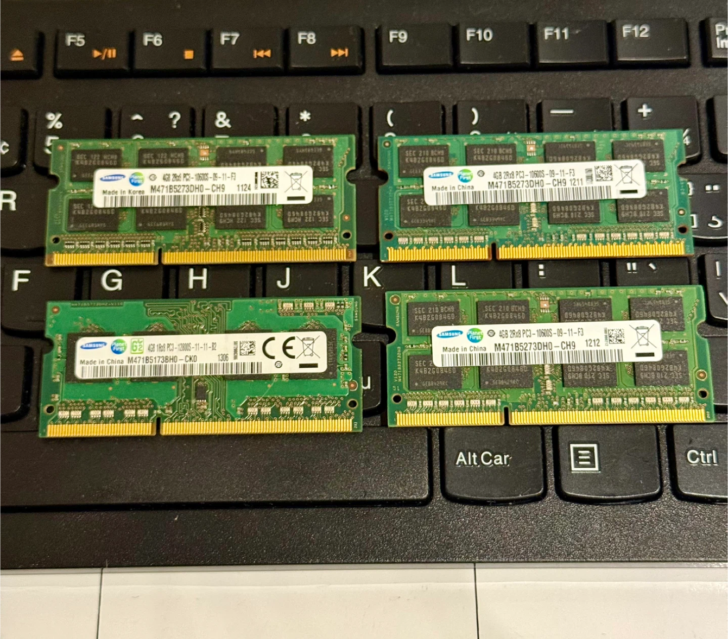 Samsung 4GB DDR3 Laptop RAM (4 sticks)