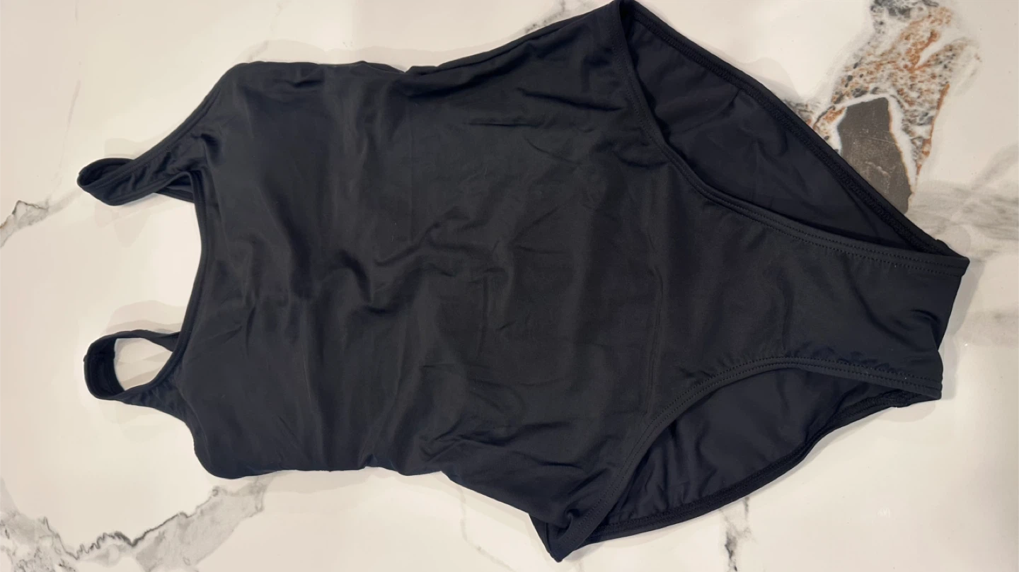 Black One-Piece Swimsuit - Size S