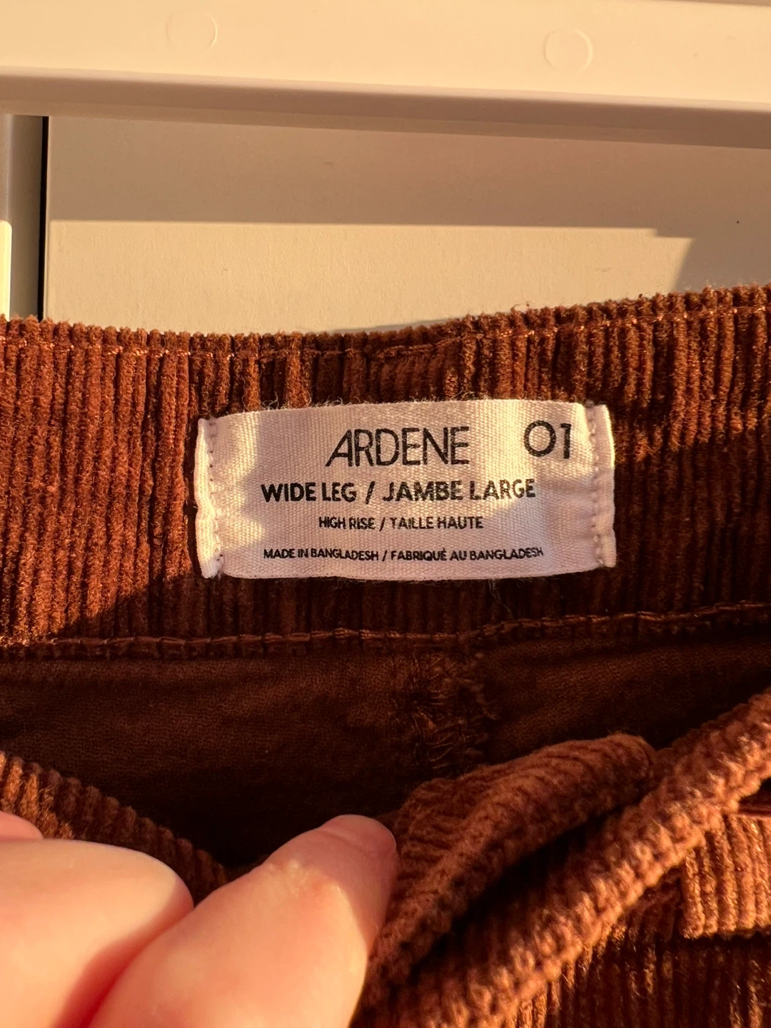 Ardene Brown Corduroy High Waisted Wide Leg Pants - photo 2
