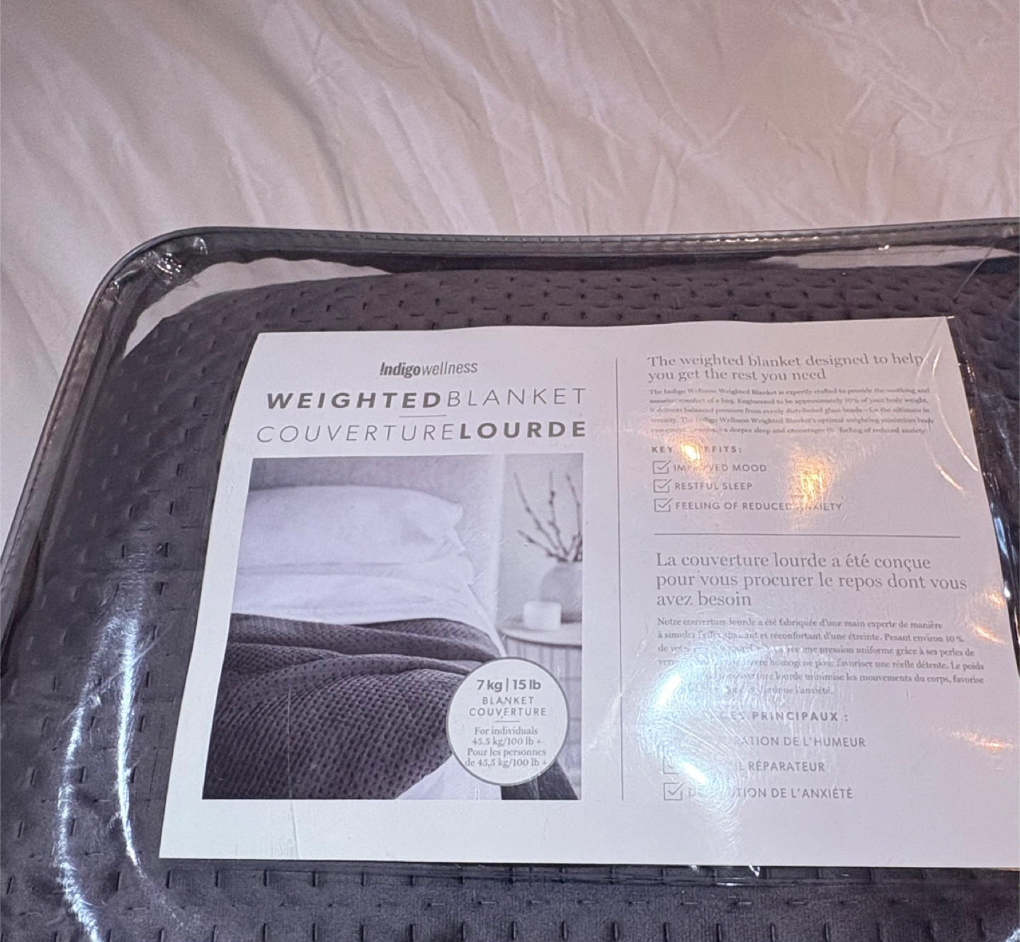 Indigo Wellness Weighted Blanket - photo 3