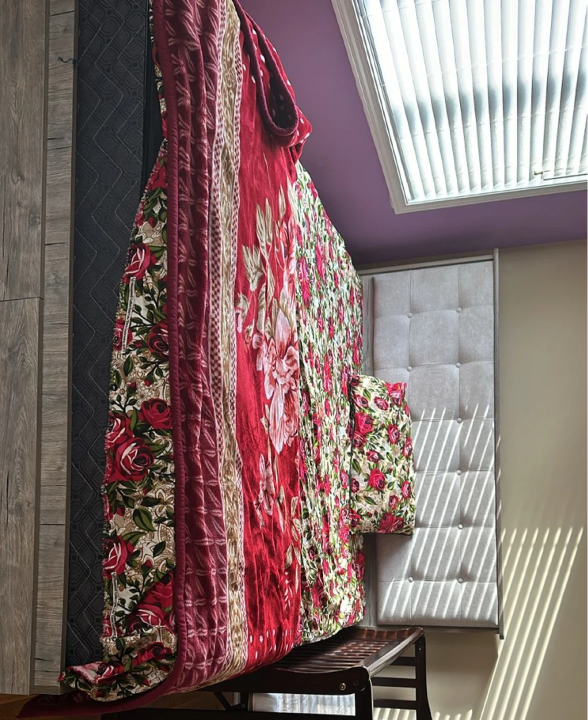 Tufted Upholstered Headboard Bed Frame - photo 5
