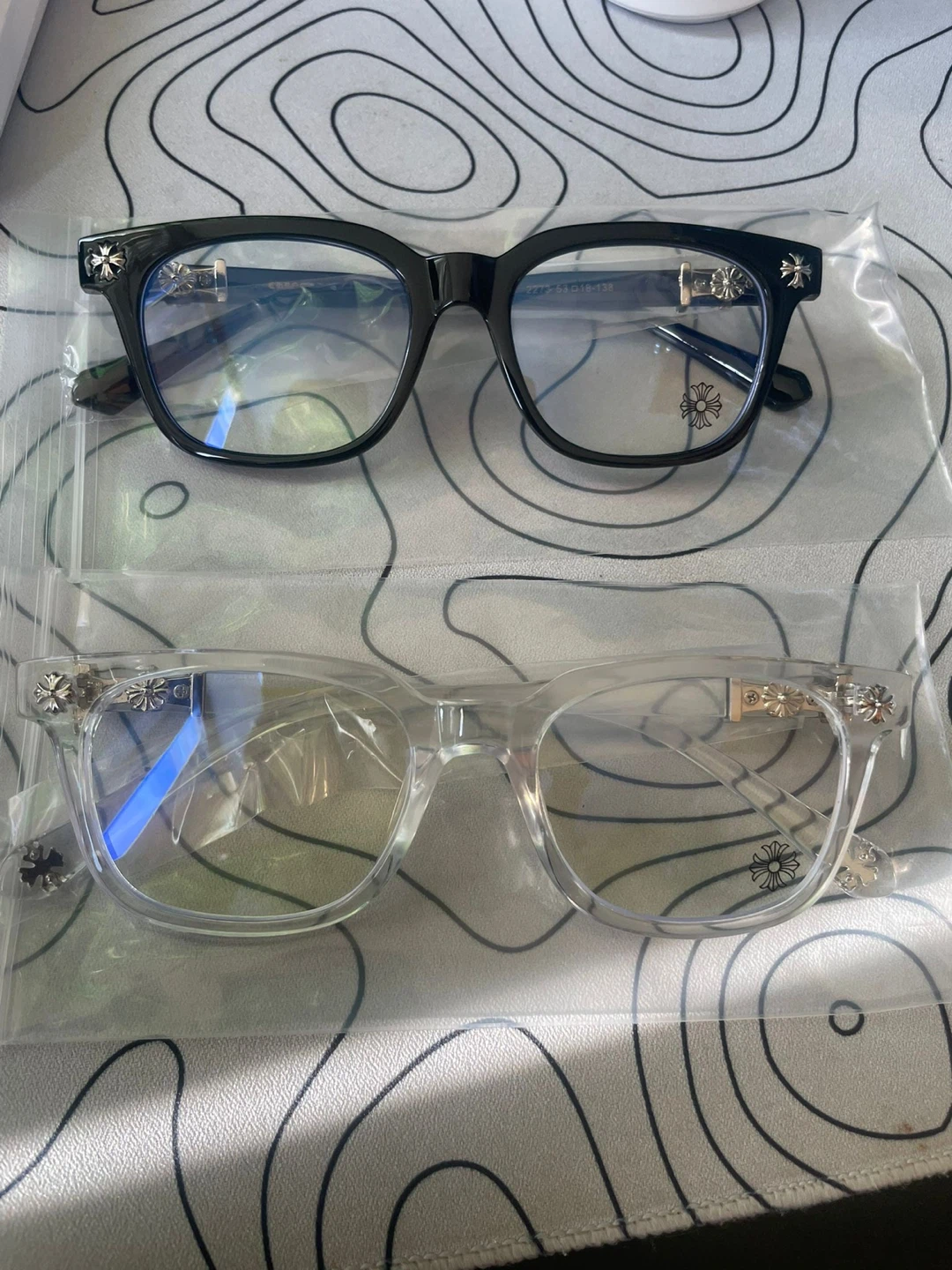 Chrome heart glasses all colors - photo 2
