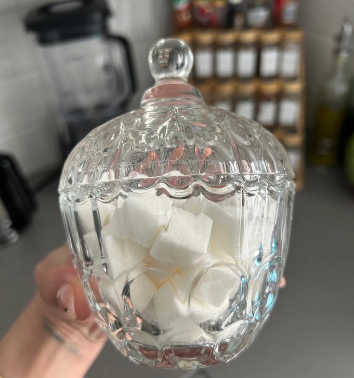 Crystal Glass Candy/Sugar Bowl - photo 3