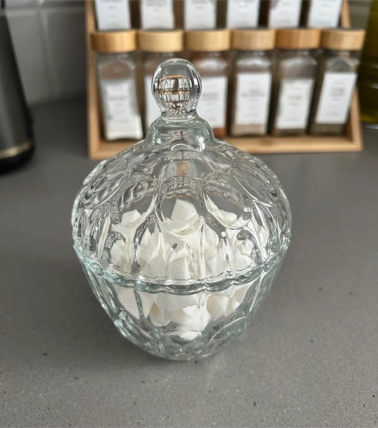 Crystal Glass Candy/Sugar Bowl