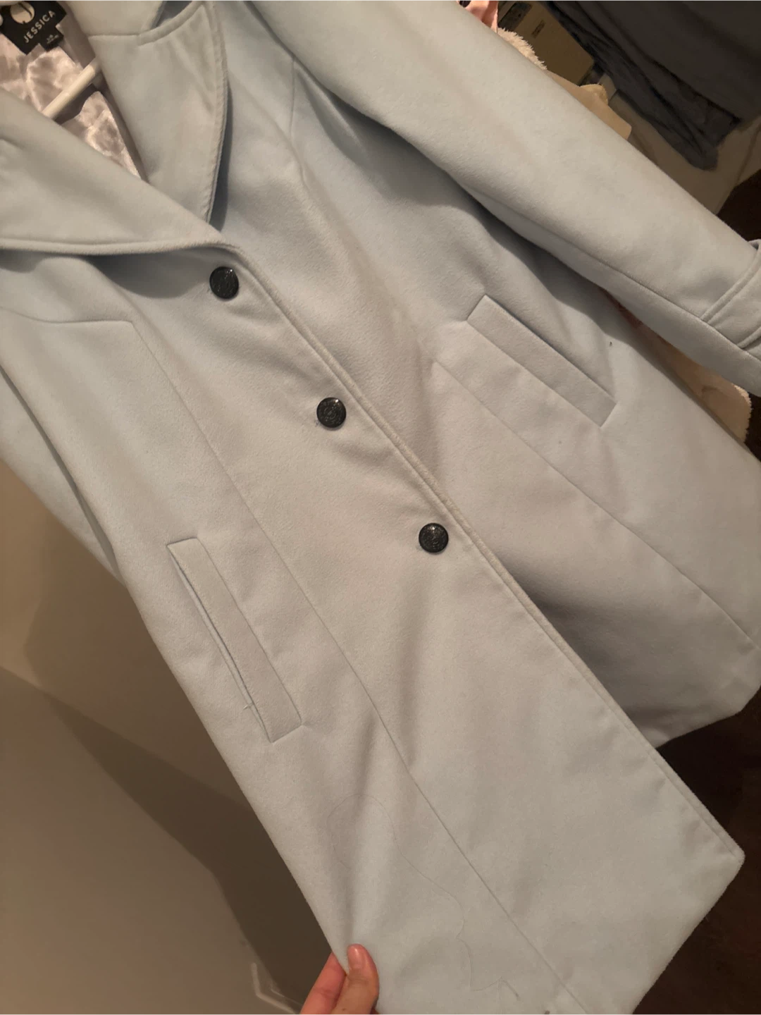 Jessica Light Blue Women's Winter Coat Size L - photo 2