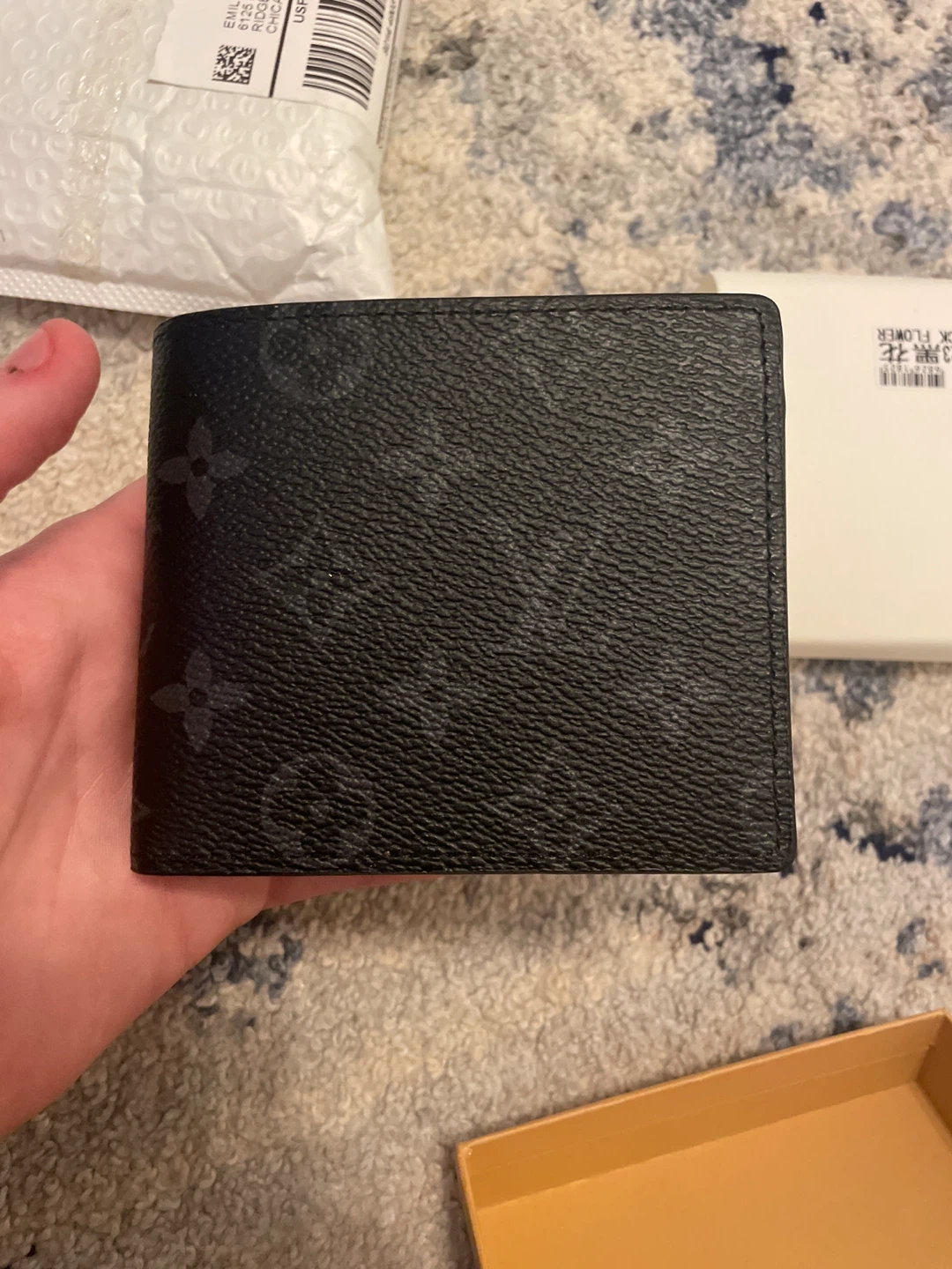 Louis Vuitton Black Monogram Bifold Wallet
