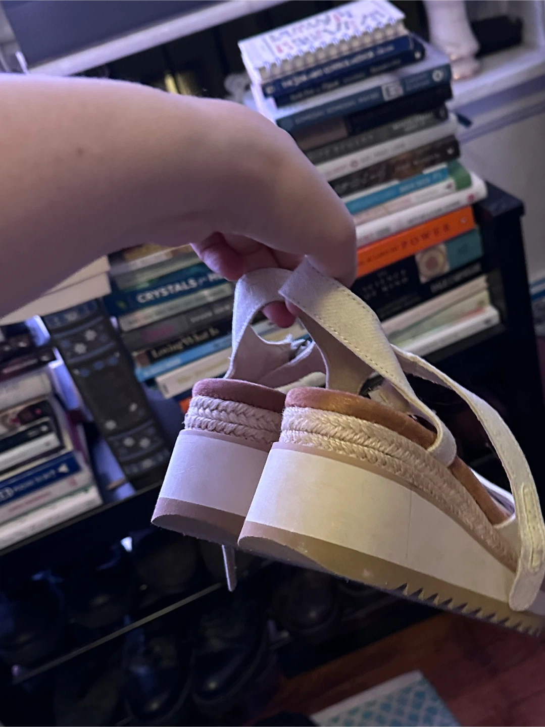 TOMS White Espadrille Platform Sandals - photo 4
